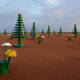 Illustration for article titled Desert Town Wakes Up to Find Giant Lego Garden Grown Overnight